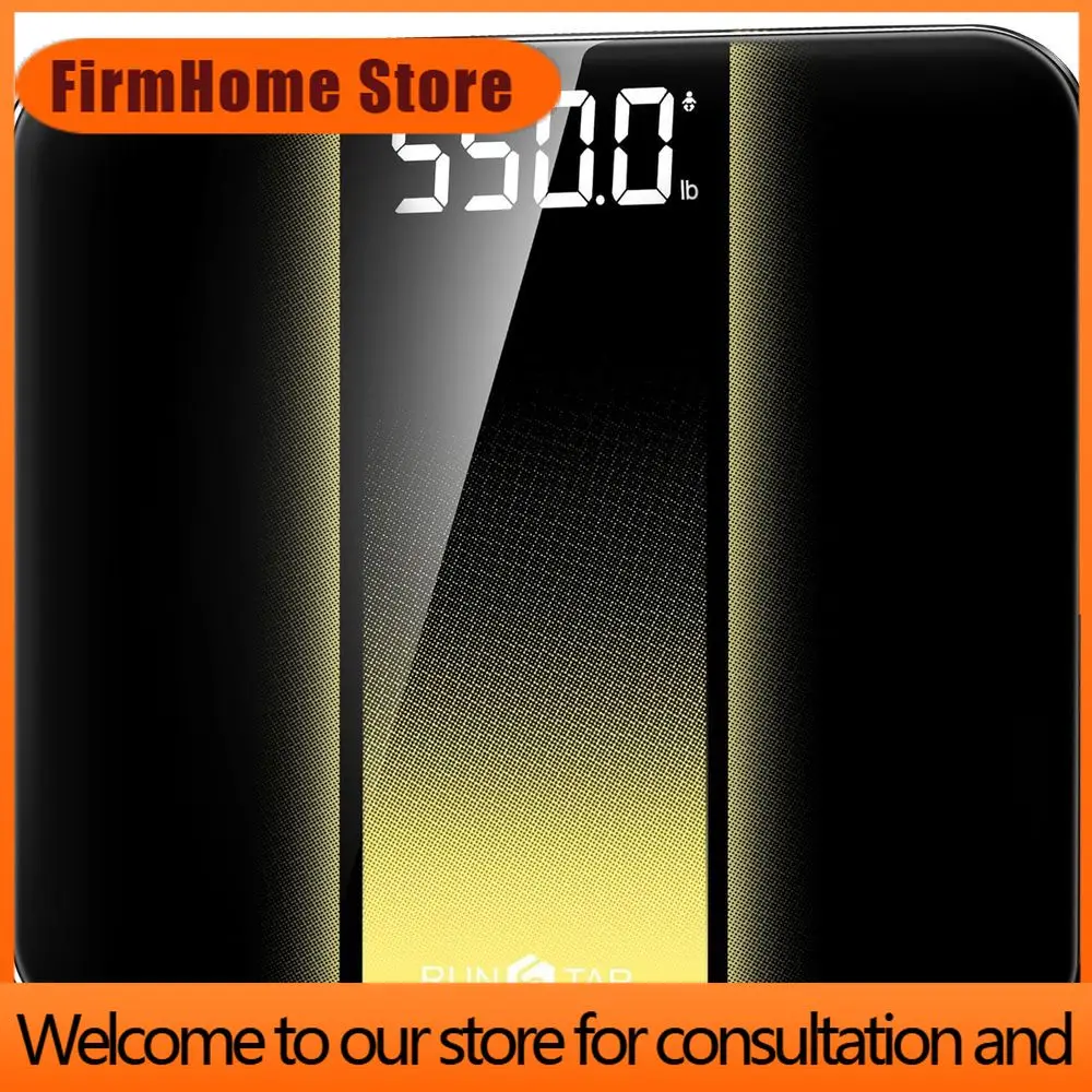 FirmHome Store14-Inch Extra Wide Digital Scale With 550lbs Capacity, Large LED Display, Tempered Glass For Home Use