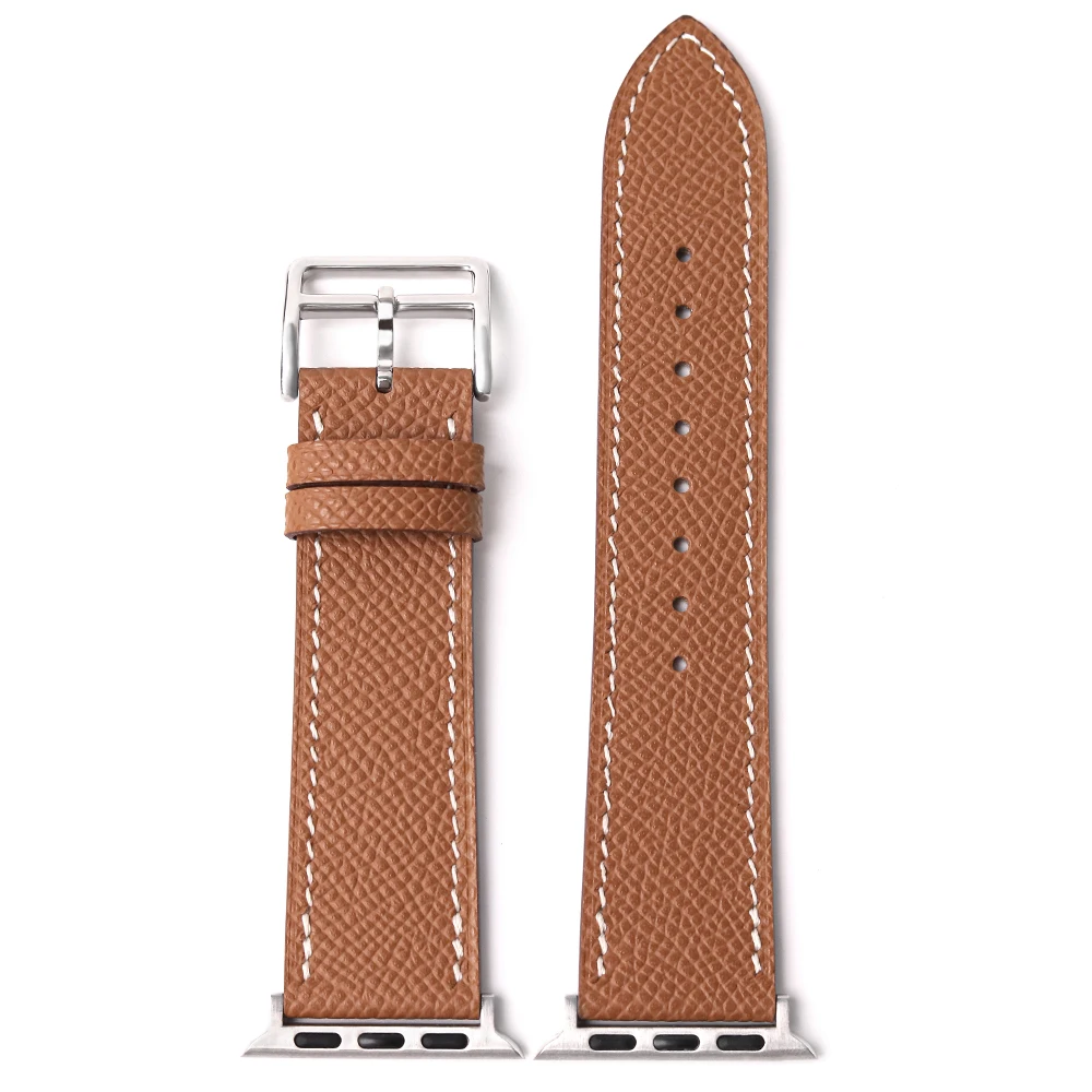 Be applicable to.For Apple Watch strap leather AppleWatch 8/7/s9 Official website ultra2 41 49mm hand sewn strap