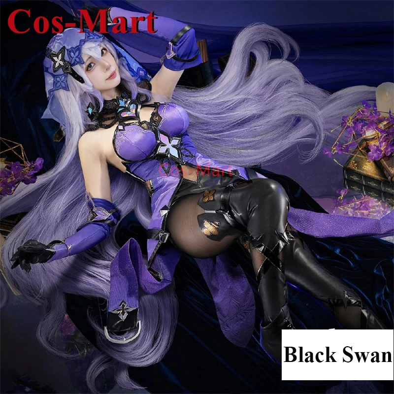 Cos-Mart Game Honkai: Star Rail Black Swan Cosplay Kostuum Sweet Prachtig Battle Uniform Activity Party Rollenspel Kleding S-XL