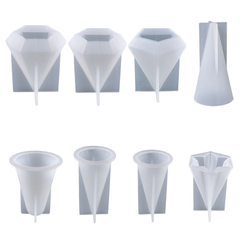 Cone Ring Holder Resin Mold Pyramid Mold Resin Pyramid Molds for Candle Making