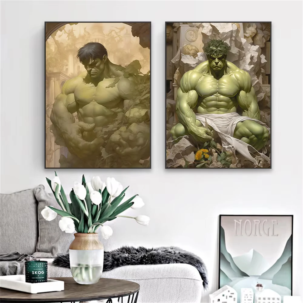 Póster de dibujos animados de grafiti, impresiones de veneno, lienzo de Hulk, pintura colorida de Deadpool, imagen artística de pared de superhéroe de Disney, decoración del hogar y el dormitorio