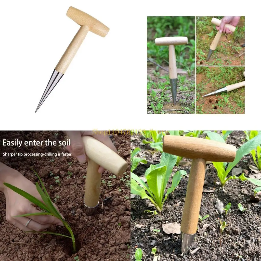 

Hand Dibber, Dibber, Garden Dibber, Dibber Garden Tool,T-Handle Sow Dibbler for Planting Flowers best sale