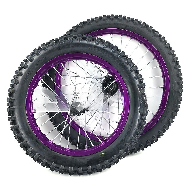 

Off-road motorcycle front 70/100-19 inch rear 90/100-16 inch aluminum alloy aluminum rim tire hub tire