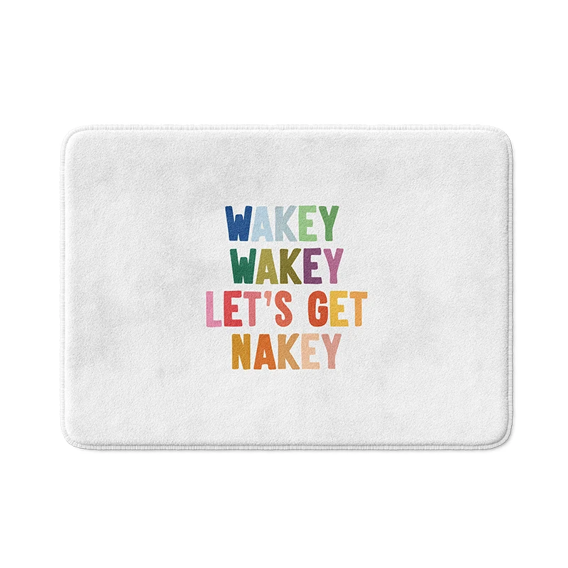 

Gaslight Gatekeep Girlboss Wakey Let's Get Nakey коврик для ванной с нескользящей основой, впитывающий супер уютный фланелевый душ для ванной комнаты