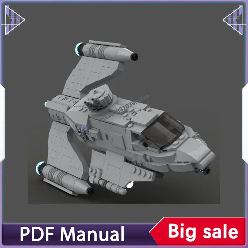 

Набор строительных блоков GAT-12 Skipray Blastboat, масштабная космическая война, кирпичи для взрослых, модель космического корабля в стиле милитари, Рождественский подарок