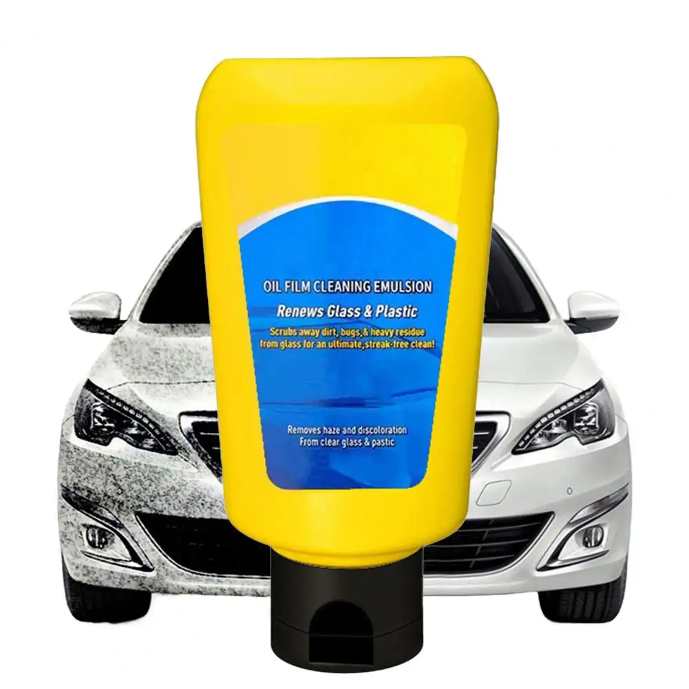 Glass Cleaner with Anti-fog Automotive Oil Film Cleaner Emulsion for Glass Car Windows Stain Remover Quick for Renewing