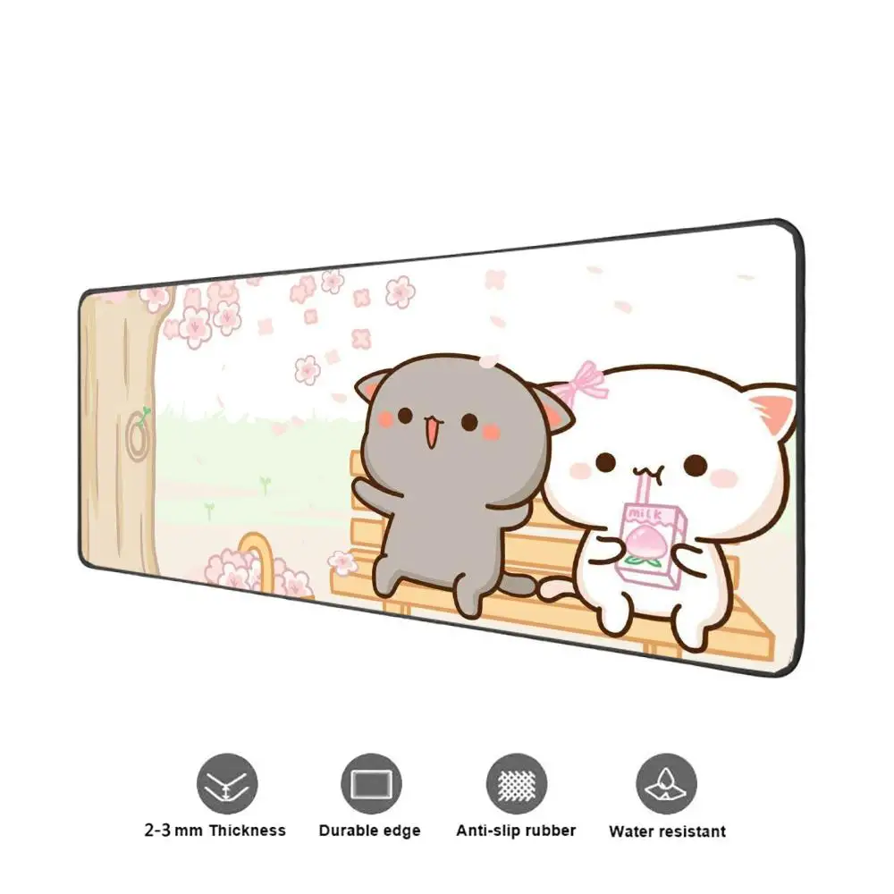Peach Mochi Mouse Pad Mouse Pad Extended Gaming Keyboard Mats Large 90x40cm XXL Gamer Mousepad