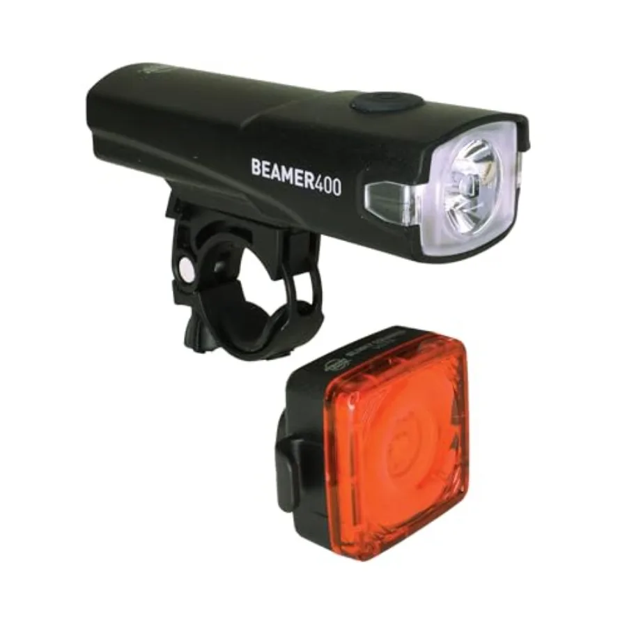 

Beamer 400 and Blinky Squared Ultra Bike Light Set