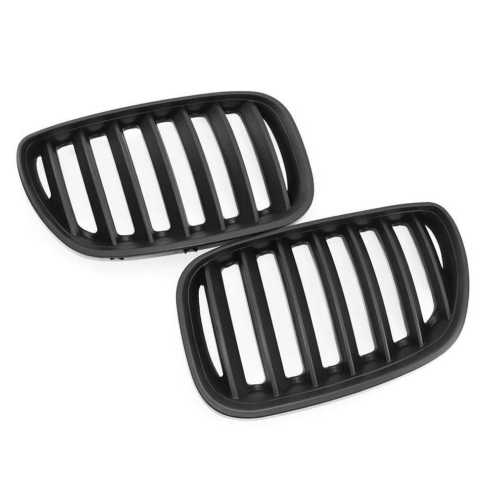 Grille Bumper Grills Matte Black Grill Front Replacement Kidney Grill for BMW E53 X5 LCI 04-06