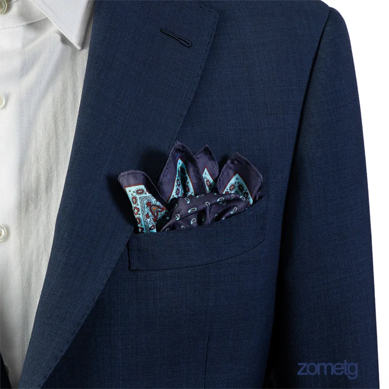 แฟชั่น Pocket Square Mens ผ้าเช็ดหน้า Hanky หรูหราสีชมพู jannyday zometg Mens Pocket Square