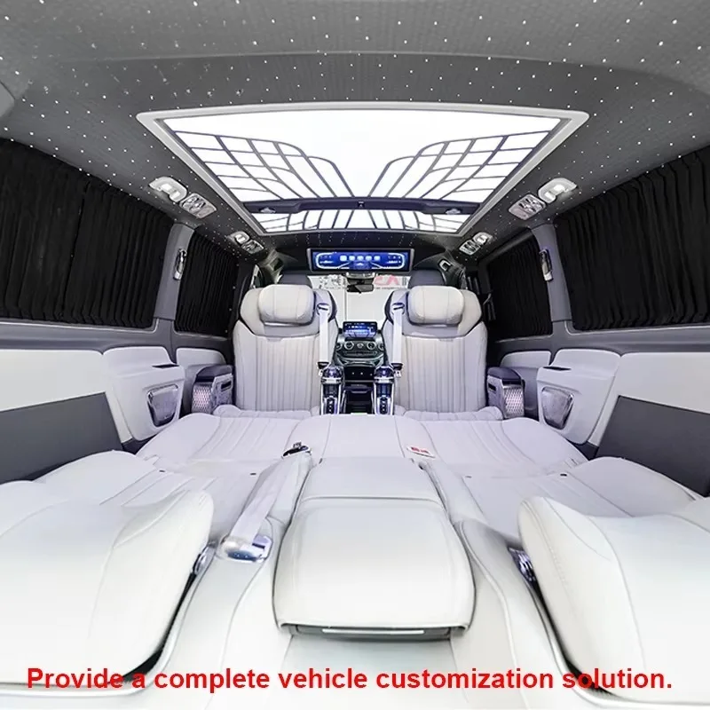 Custom Luxury Leather Waterproof Car Seat Covers Set Multivan Adjustable Angle Design xyl