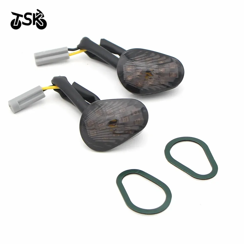 

1 пара мотоциклетных янтарных светодиодных указателей поворота, индикаторная лампа для скрытого монтажа для Yamaha YZF R1 R6 R6S