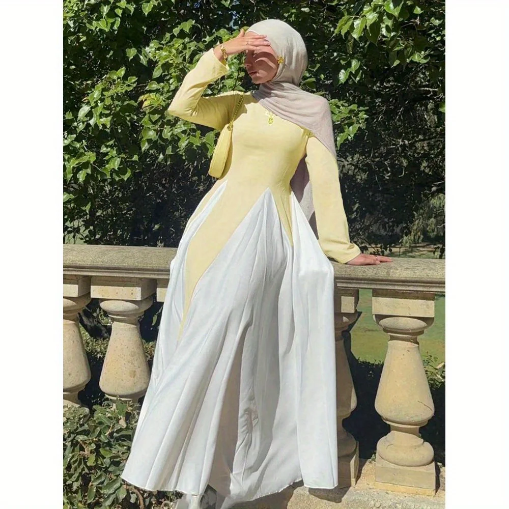 Robe de soirée Maxi modeste du moyen-orient pour femmes, Abayas élégantes, manches longues, robes de soirée longues musulmanes islamiques, caftans turcs