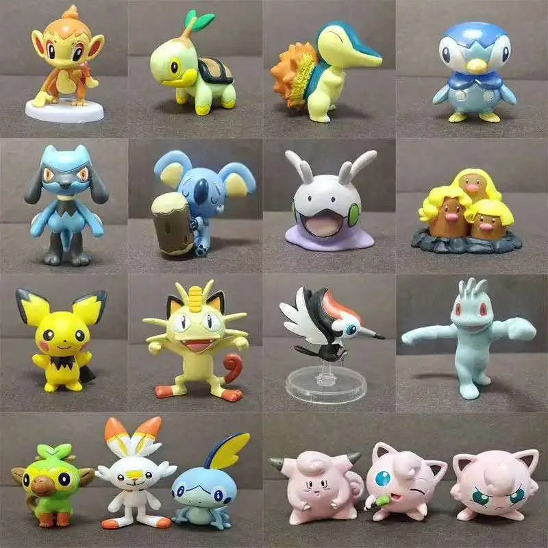 

16 Style Pokemon Anime Figure Squirtle Bulbasaur Charizard Doll Model Toys Decoration Children's Gift