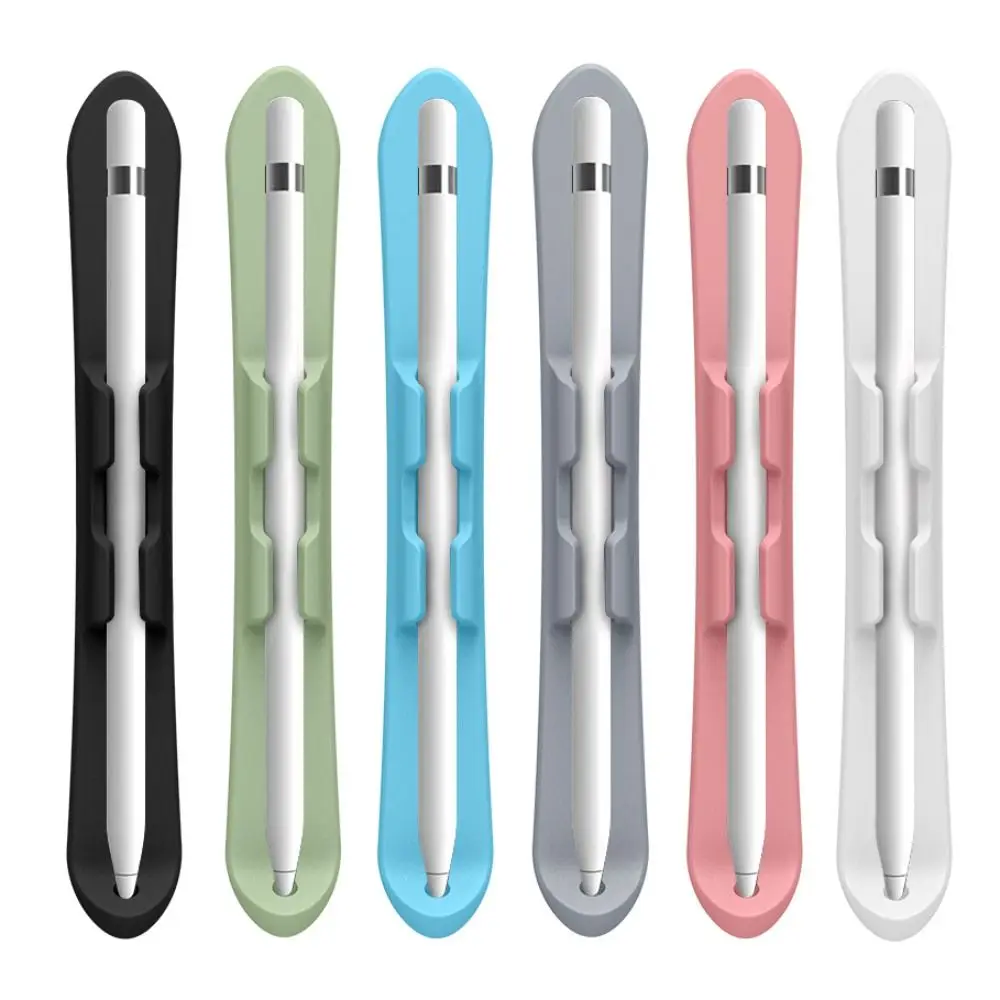 Silicone Pencil Holder Anti-loss Flexible Tablet Touch Pen Slot Multifunctional Self Adhesive for Pencil 1st/2nd Generation