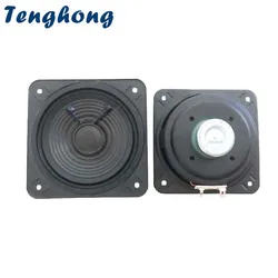 2pcs 4 Inch 105MM Ultra Thin Mid Bass Speaker Unit 4 Ohm 15W Audio Woofer Reverse Folding Rubber Edge Loudspeaker Home Theater