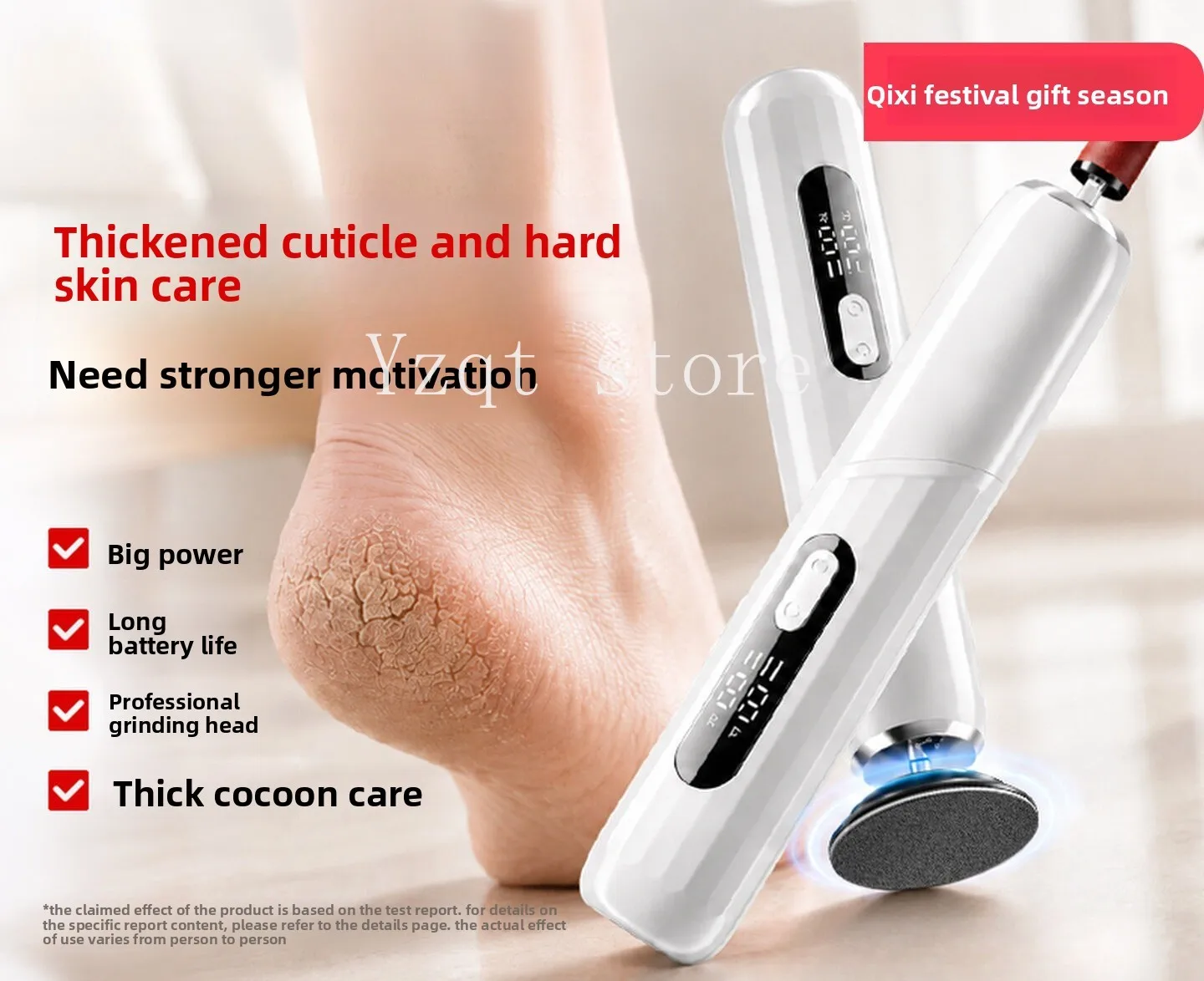 Electric pedicure high-power pedicure to remove dead skin calluses, change heads, scrape foot skin and polish heels