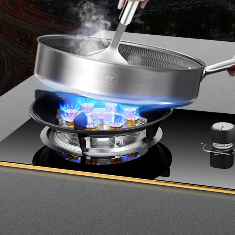 New Gas Stove Single Gas Cooktop Desktop Timing Fierce Fire Stove Stainless Steel Embedded Estufas