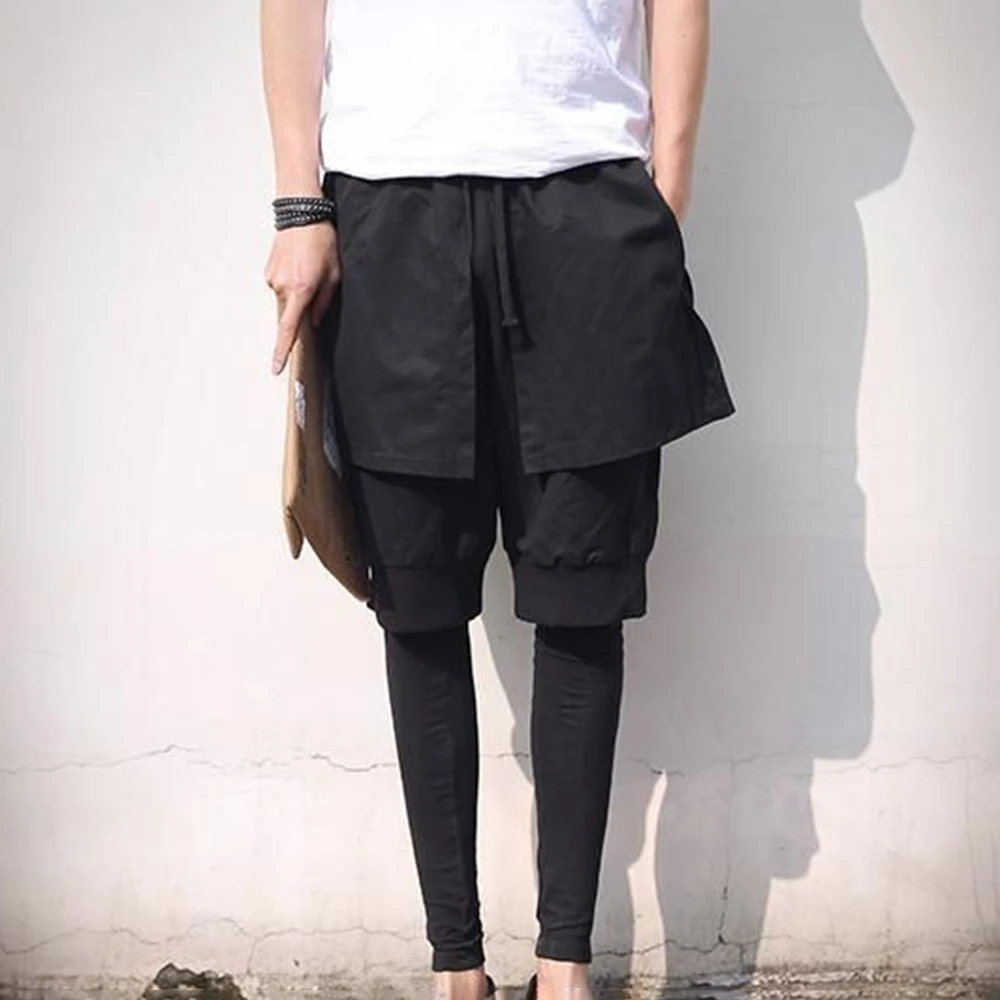 

XS-5XL Summer New Men's Solid Color Patchwork Shorts American Retro Fashion Trend High Street Loose Casual Simple Men's Bottoms