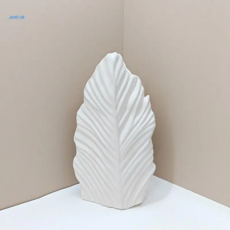 Innovative Silicone Moulds Fashionable Vase Molds Leaf Shaped Flexible Ornament Molds Unique Flowerpot Moulds for Resin