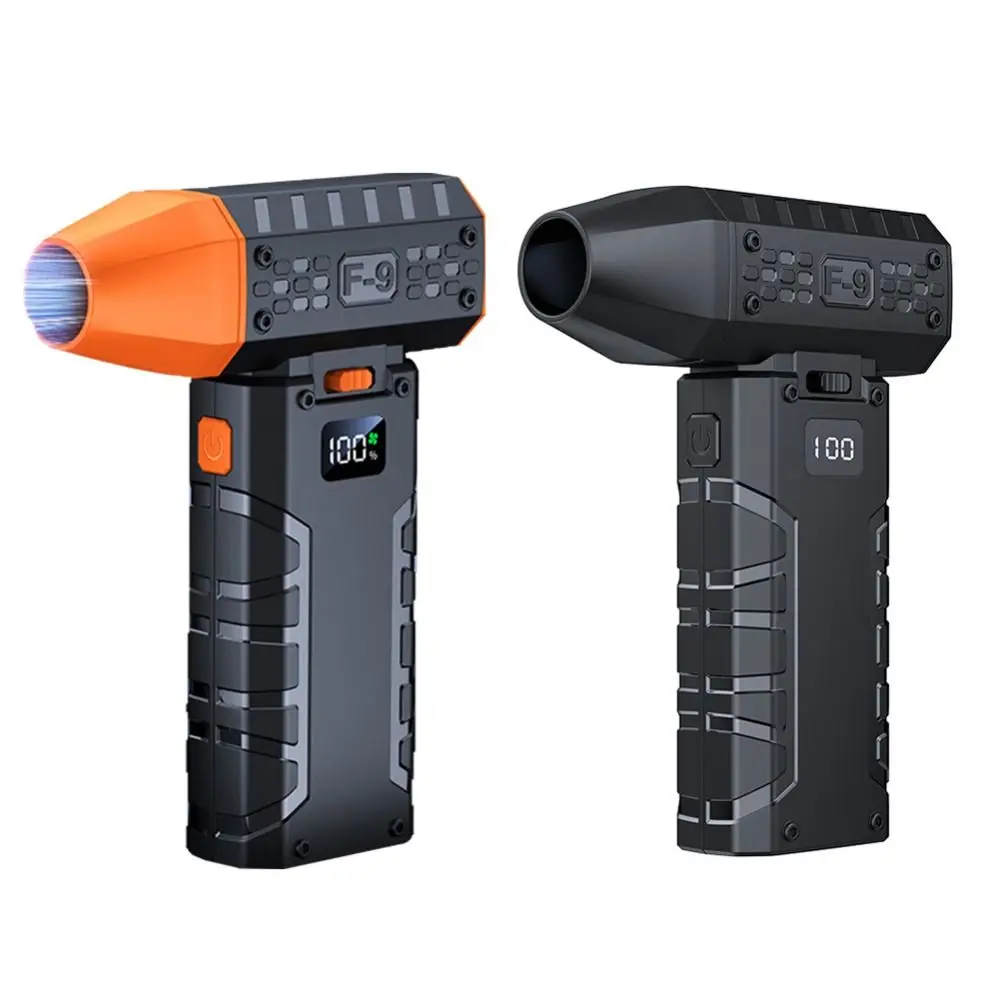 80000 دورة في الدقيقة يده العنيفة توربو مروحة LED عرض الإضاءة مصباح منفاخ هواء كهربائي صغير 100 سرعة قابل للتعديل قابلة للشحن