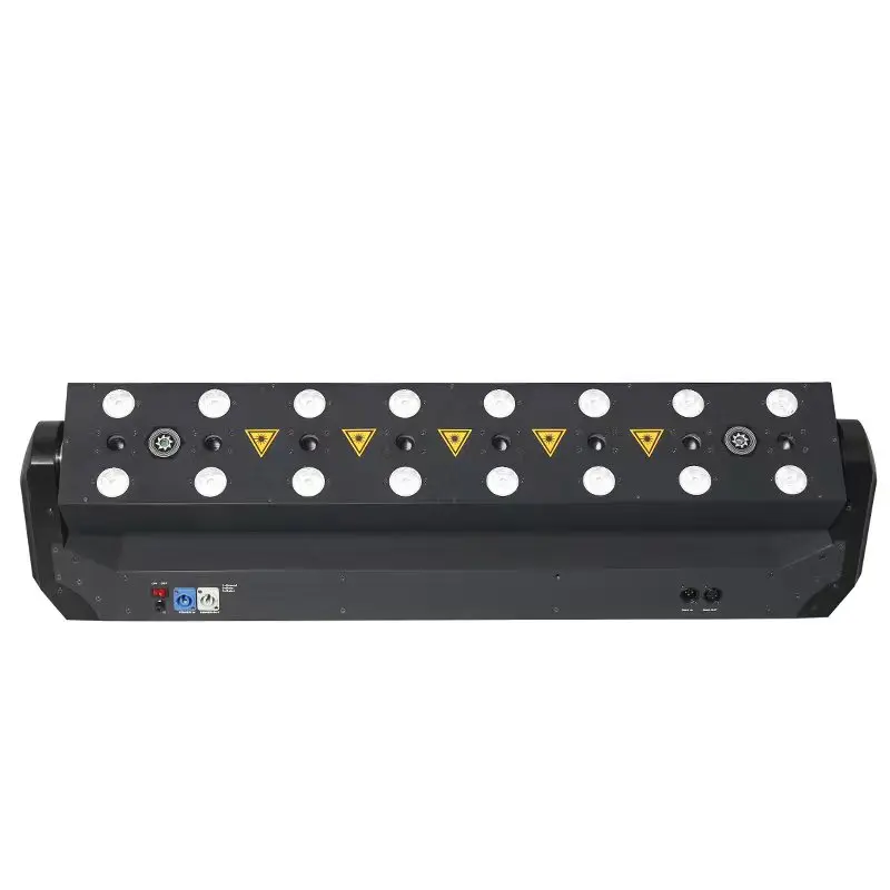 16X3W LED Blue Red Laser Bar Light + Moving Head Beam Starry Sky Light DMX Sound Control for DJ KTV Disco Club Bar Party Stage