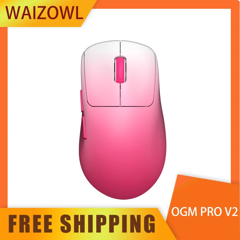 Waizowl Ogm Pro V2 Gaming Mouse Three-Mode Wireless Paw3950 30000dpi Mouse Lightweight Customize Mouse For Desktop Computer Gift