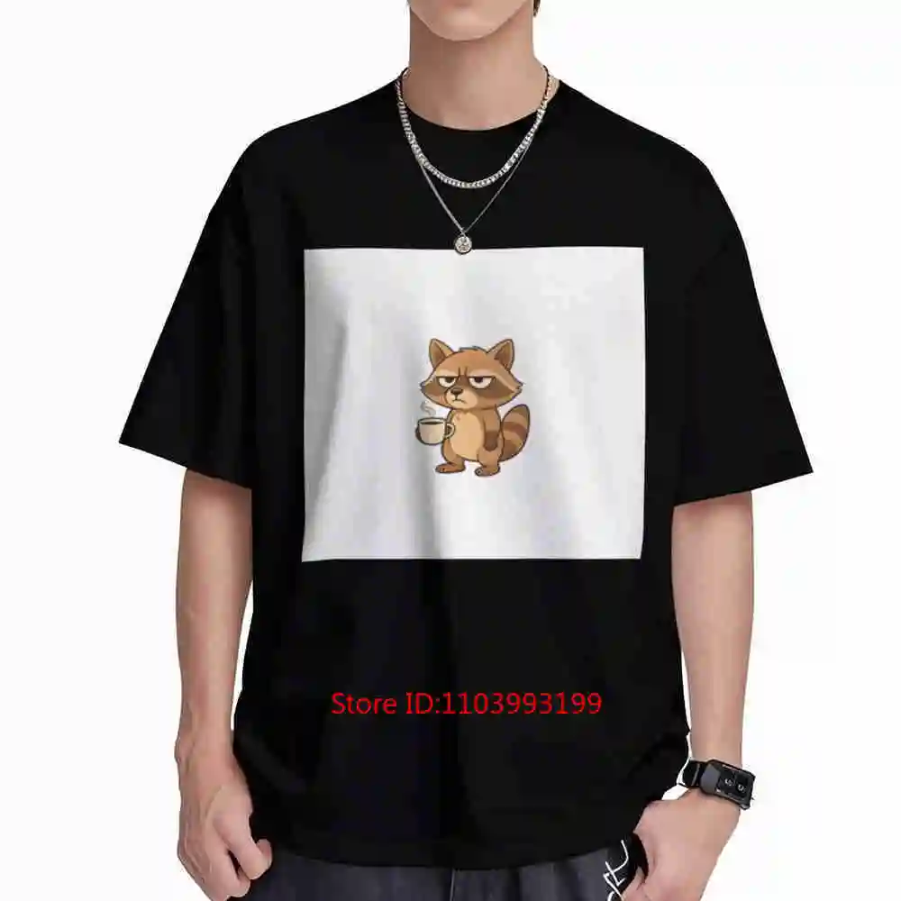 I'Ve Done Horrible Things For Raccoon Like Waking Up Work Quote Short Sleeve Tee 100% Cotton T-Shirt