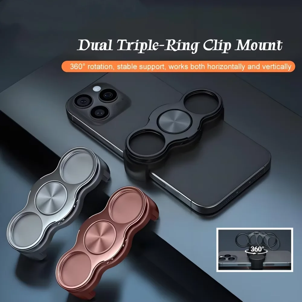 

360 Rotating Ring Phone Holder Foldable Detachable Desktop Stand with Adjustable Angle for Horizontal Vertical Use 2025 2026