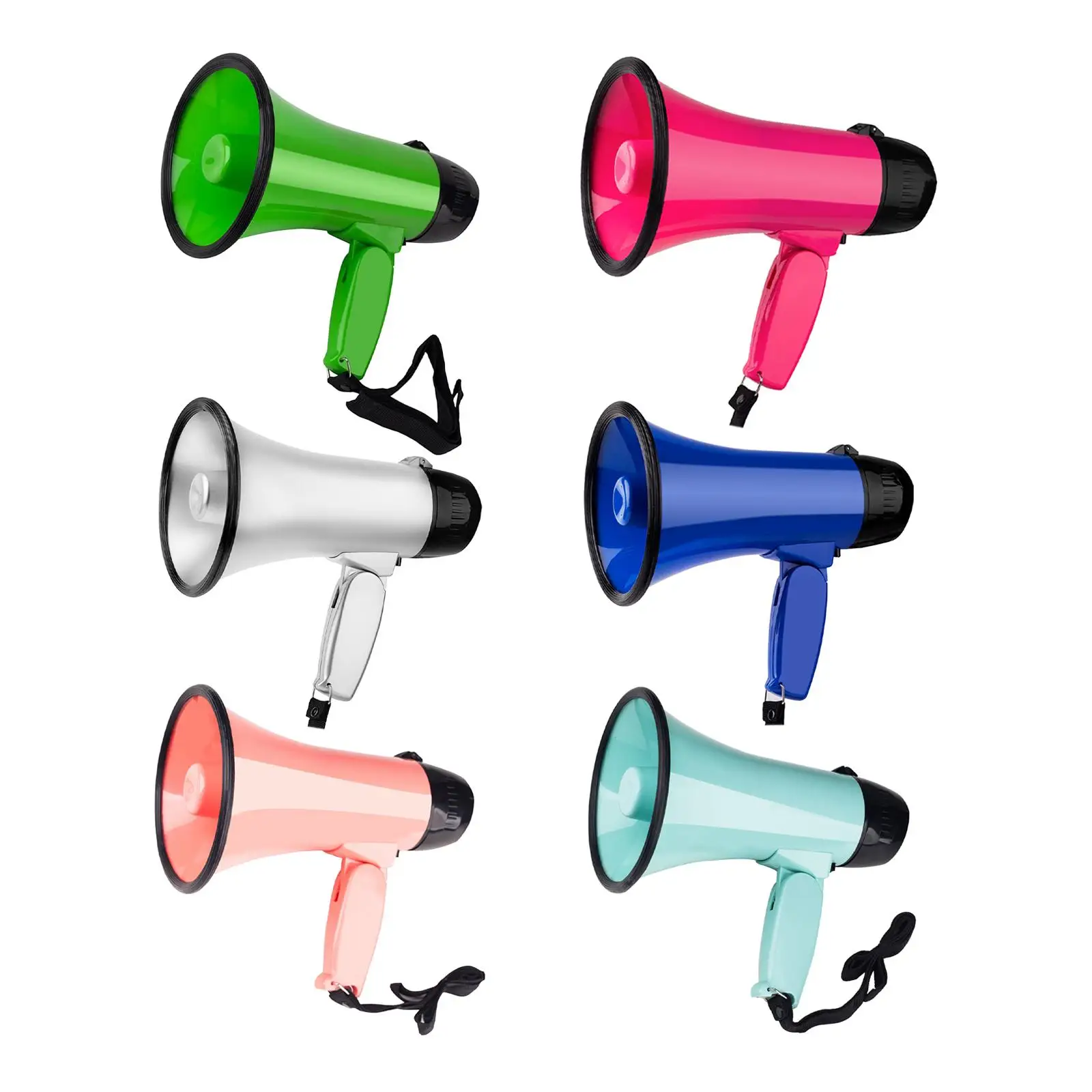 Handheld Bullhorn Megaphone Voice Recording 25W Alarm for Soccer, Football, image 3