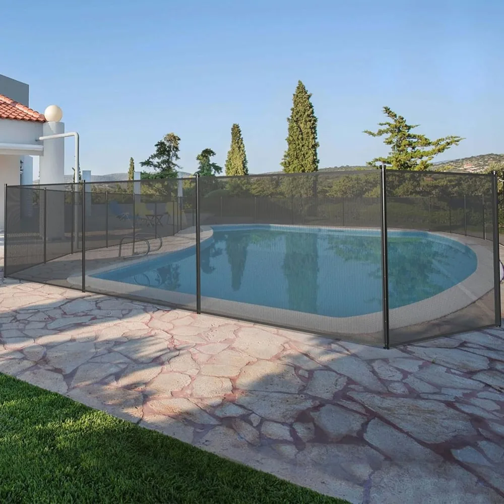 

Забор для бассейна 4'x12/48/72/108' Ворота Подземный бассейн Съемные заборы