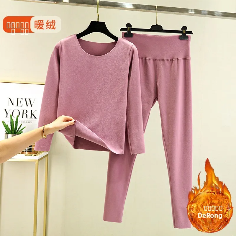 Zestaw bielizny termicznej Thiened Fce dla kobiet, zimowy, dwuczęściowy, samonagrzewający, ultra miękki nylon