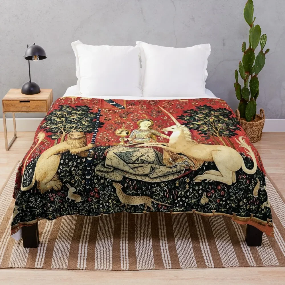

The Lady and the Unicorn:  Mon Seul Dsir - Sight Throw Blanket