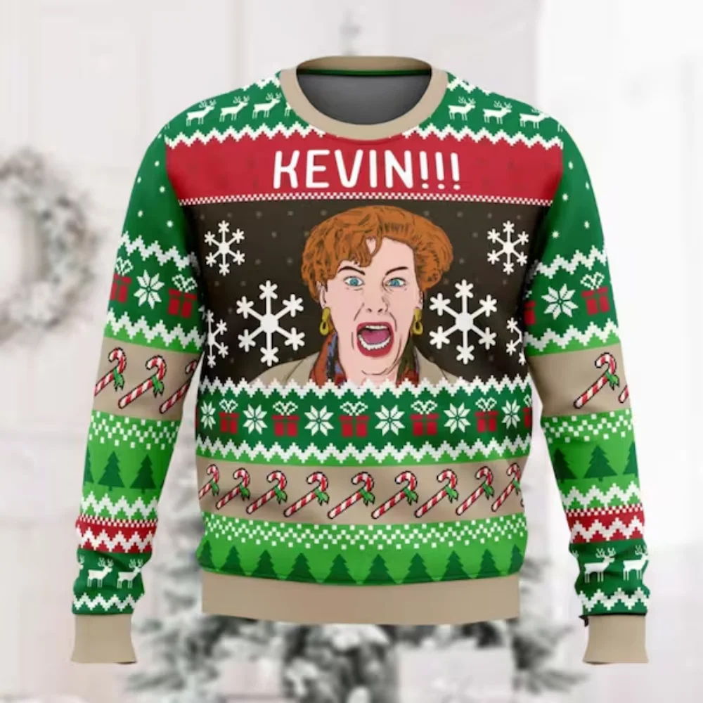 Autumn and Winter Merry Christmas Home Alone Ugly Christmas Sweater Cartoon Anime Women Men Pullover Tops Hoodie Sweatshirt