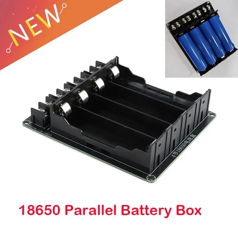 4 Cell 18650 Series-parallel DIY Lithium Battery Box Power Bank Cases Battery Slot Holder Storage Case