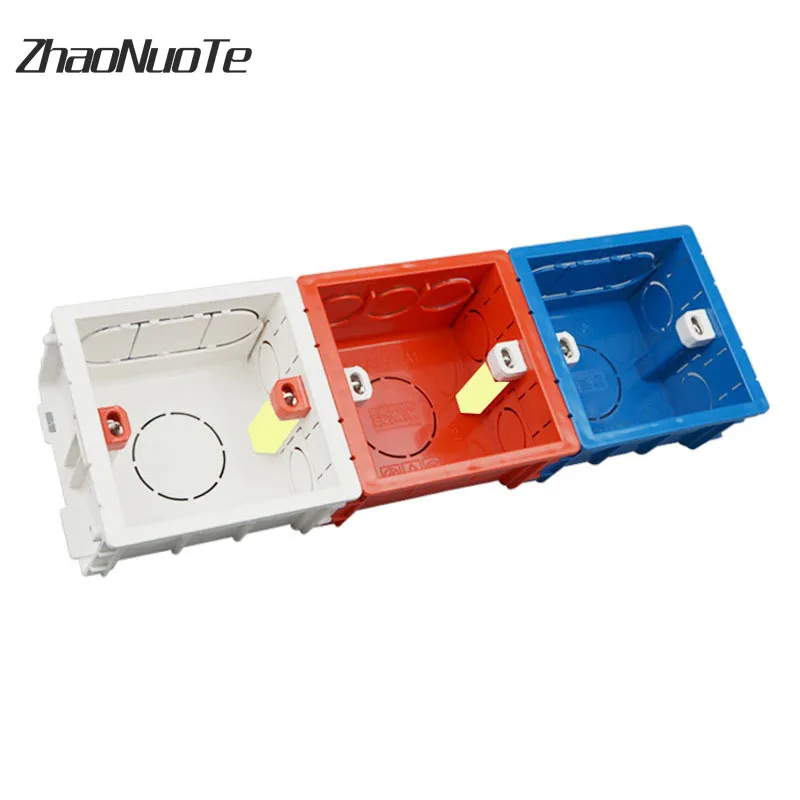 Wall Switch Socket Junction Box Type 86 Splicing Cassette PVC Concealed Bottom Box Wire Plastic Cases