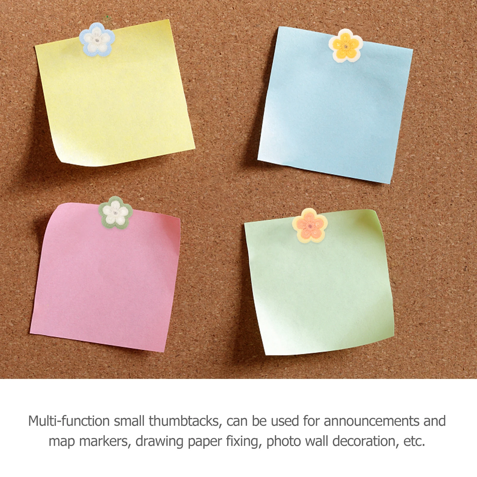 

30Pcs Creative Embroidered Pushpins Stylish Thumbtacks for Bulletin Boards Map Markers Home Office Accessories Easy to Use