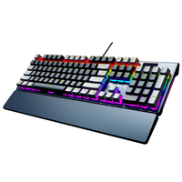 SK105 Computer Keyboard USB Removable Large Hand Rest ABS Two-Color Keycaps Mechanical Shaft Multi-Themed Color Keyboard Gaming