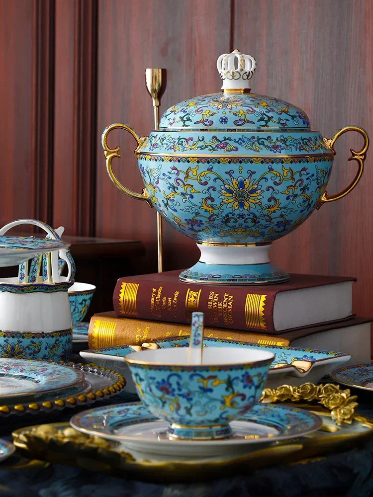 

Jingdezhen Ceramic Bowl And Dish Set