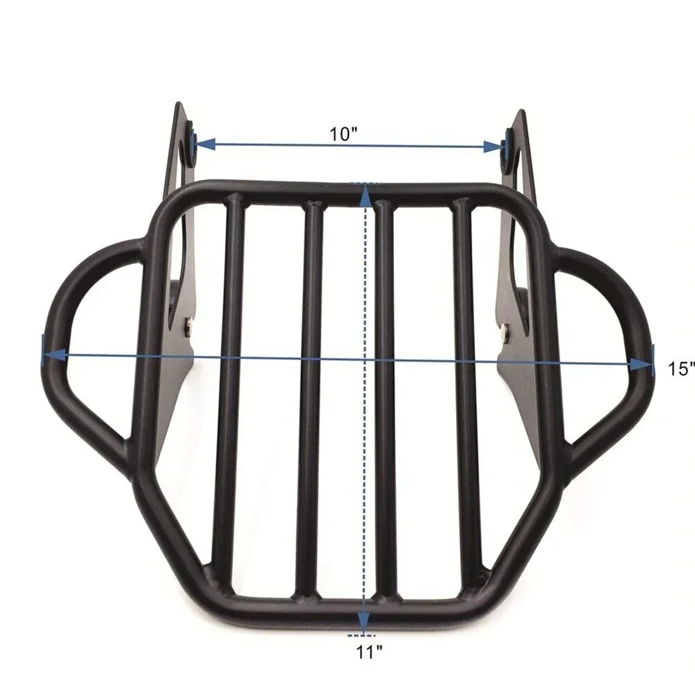 King Detachables Two-Up Luggage Rack for Harley 2009-up Touring Street Glide Road King Motorcycle Accessories