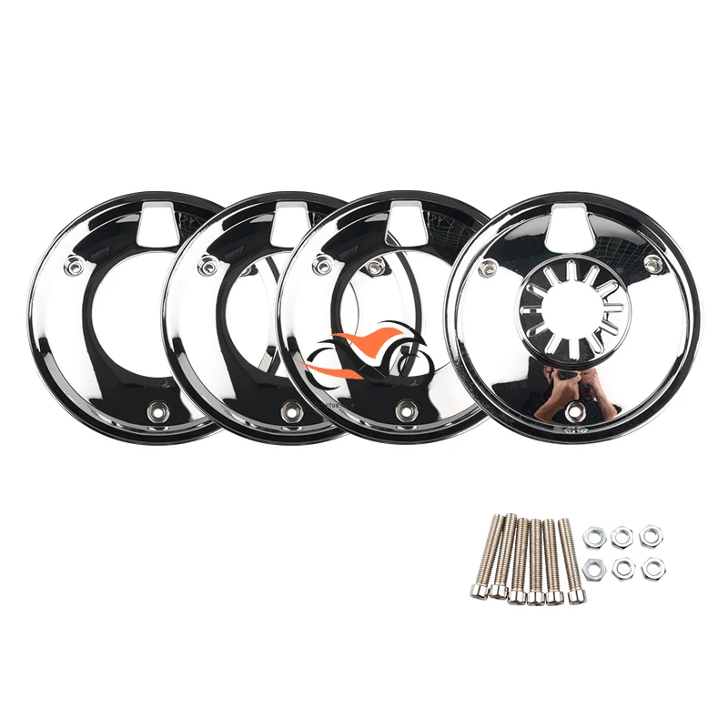 For HONDA DIO 50 For YAMAHA JOG 50 Vino 5AU Motorcycle Scooter Chrome Wheel Cover 10-Inch Drum brake Wheel Protective Cover