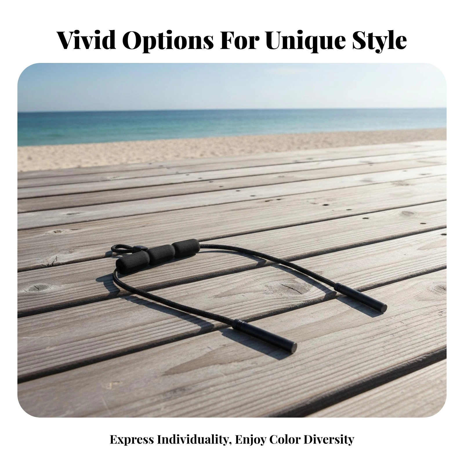Floating Glasses Strap Anti-Fall Braided Eyeglass Cord Foam Middle Floating Eyeglass Strap