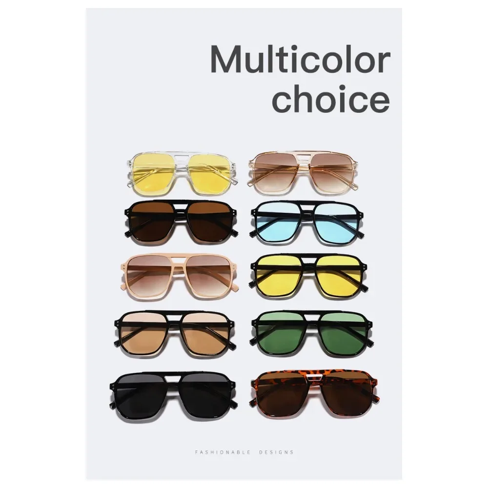 24 Pairs of Family New Square Rice Nail Toad Sunglasses, Unisex Sunglasses, Versatile Fashion Trend Glasses, Suitable for Daily Wear, Photography and Going Out, The Most Preferred Party Gifts, Random Colors