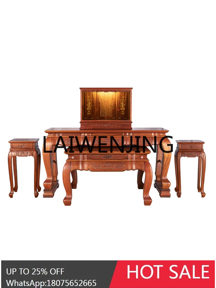 Solid Wood Household Guanyin Shrine Chinese Style Altar Buddha Cabinet Buddha Hall Ancestor God of Wealth Cabinet