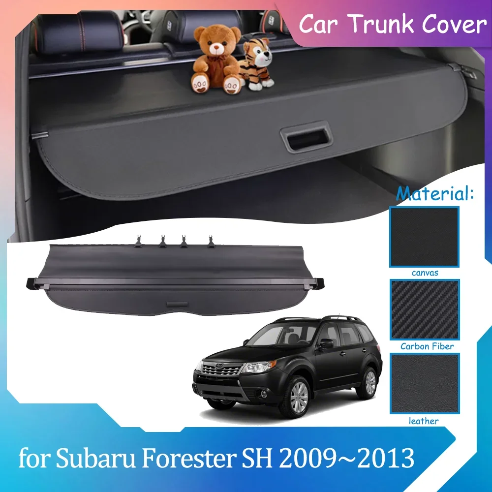 

Чехлы для багажника автомобиля для Subaru Forester SH 2009 ~ 2013 2010, багажная занавеска, укрытие для конфиденциальности, выдвижная перегородка, грузовые аксессуары