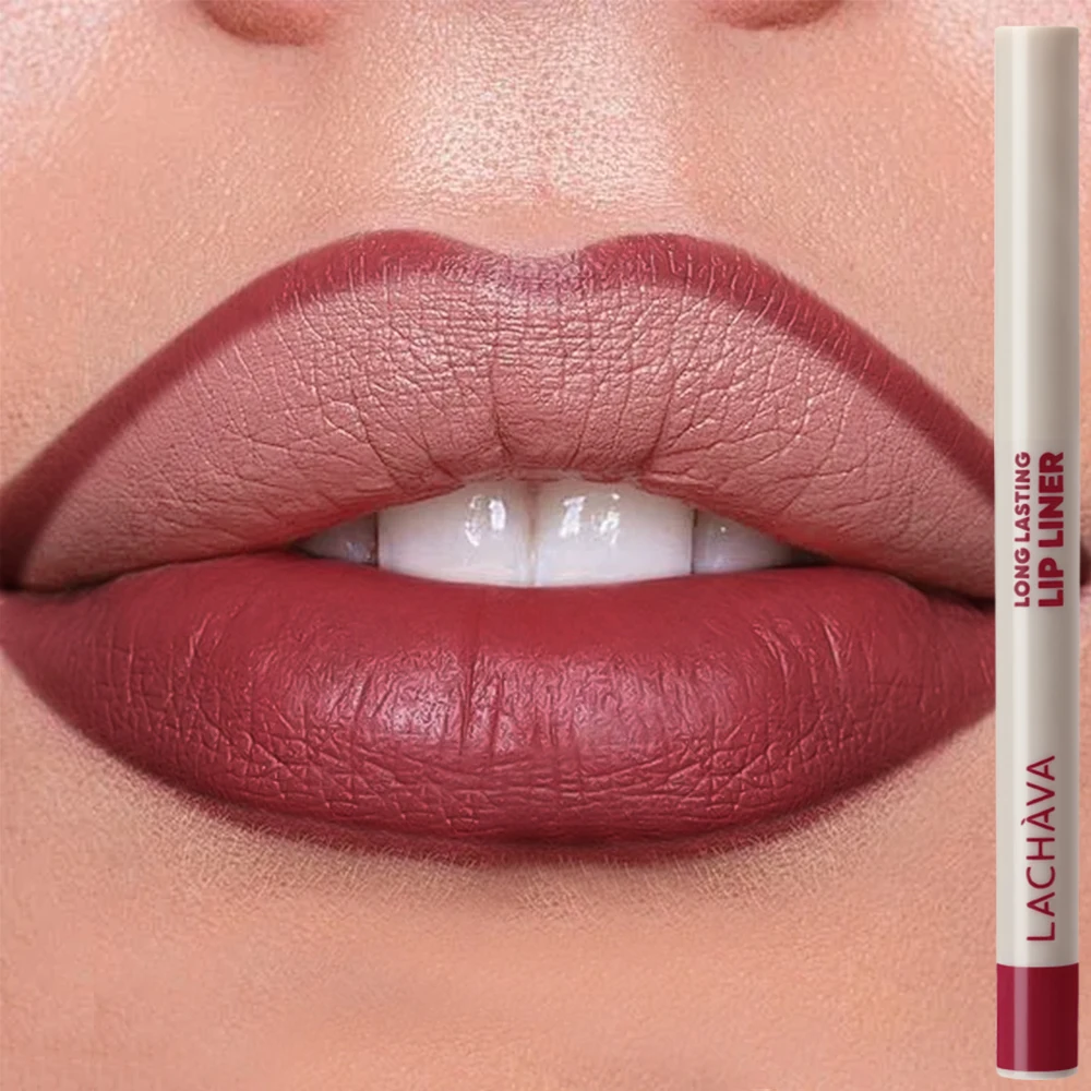 Crayon à lèvres lisse et mat, crayon à lèvres de précision, imperméable longue durée pour une contour et une remplissage précis des lèvres colorées