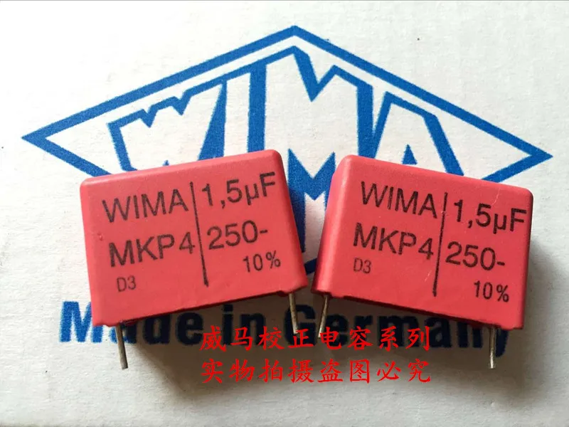 

10pcs/20pcs Germany WIMA MKP4 250V 1.5UF 250V 155 P: 22.5mm Audio capacitor