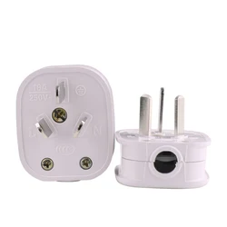 White Australia standard 16A/10A  250V Three-pole power plug Detachable plug Assembly AU connection plug  2/5/10/20pcs