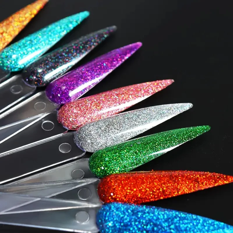 Holographisches, ultrafeines Nagelglitzerpulver, 50 g/Beutel, DIY-Handwerk, Oberflächendekoration für Handyhülle, Silikonformen, Schmuckherstellung
