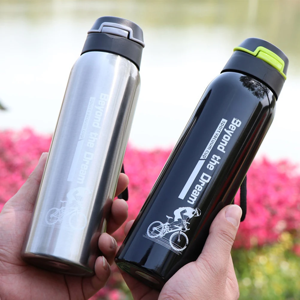 

Stainless Steel Insulated Bottle 500ml Vacuum Flask Thermal Cup Leak Proof Spout Lid Portable Travel Sport Picnic Keep Hot Cold